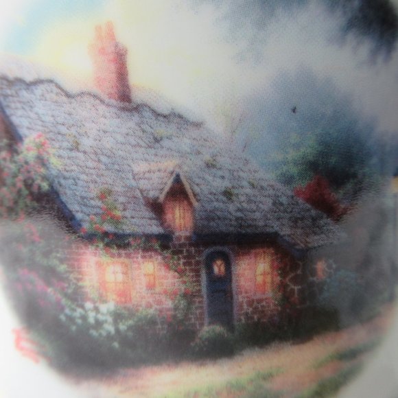 Porcelain Mug Moonlight Cottage by Thomas Kinkade for Teleflora Gift - Picture 4 of 11